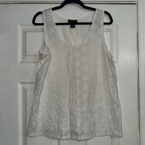 Women’s Linda Matthews New York sleeveless blouse size xl